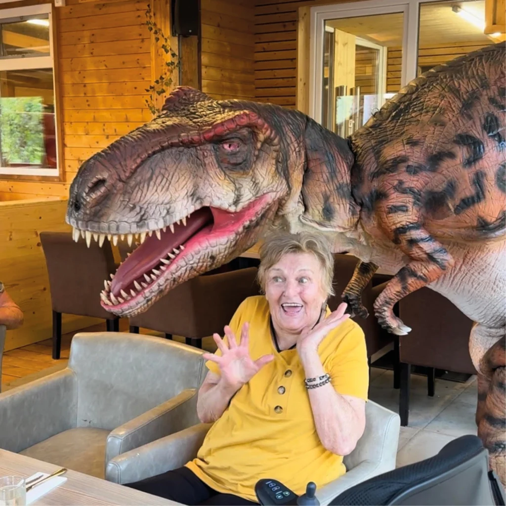 Kép a nagymamáról a Trex-szel